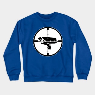 Surveillance Camera Target Practice Crewneck Sweatshirt